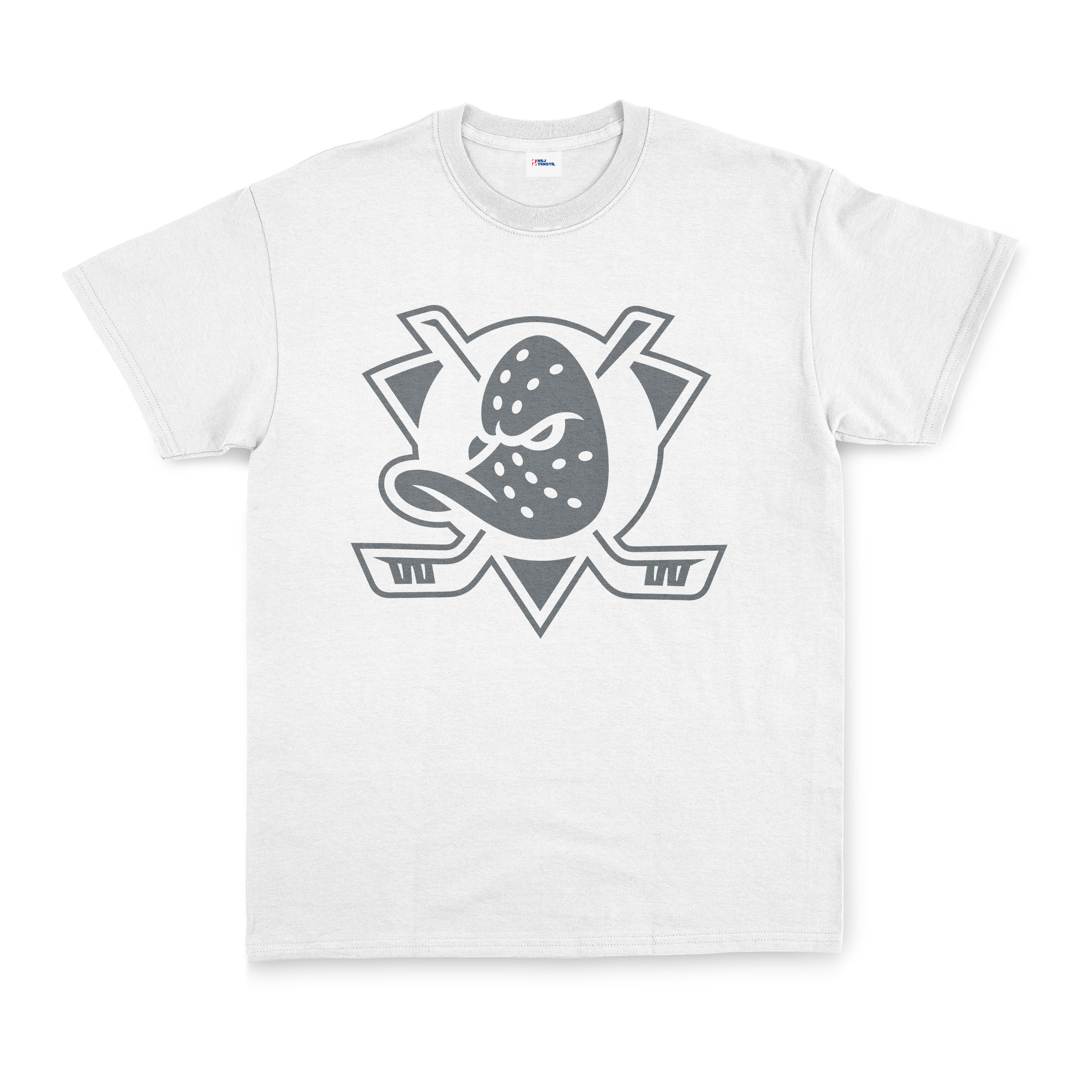 Anaheim Ducks Muted Shield Tişört S - Beyaz