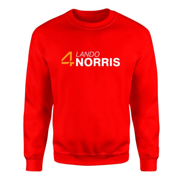 Lando Norris 4 Sweatshirt L - Kırmızı