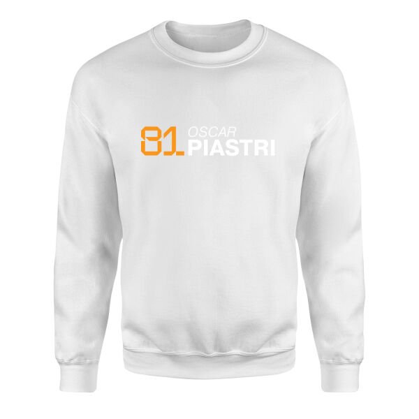 Oscar Piastri 81 Sweatshirt S - Beyaz
