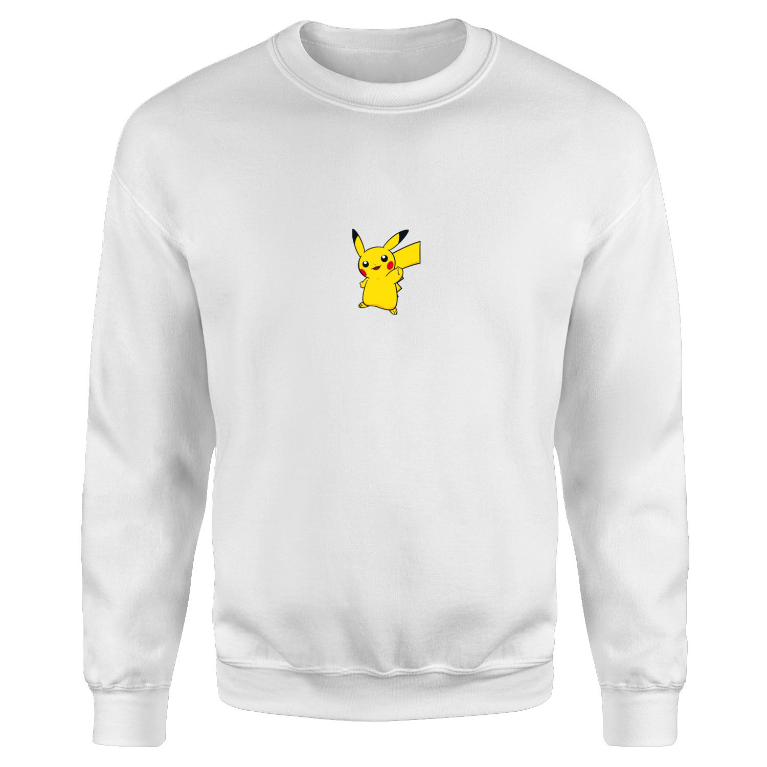 Pikachu Icon | Pokemon Sweatshirt M - Beyaz