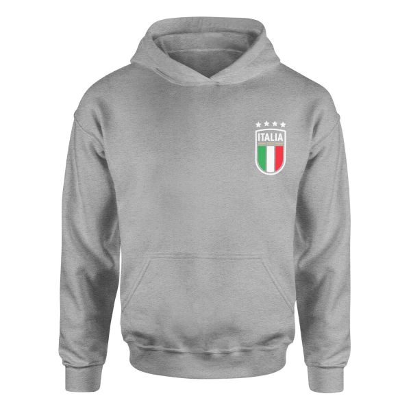 Italia Azzurri Hoodie M - Gri