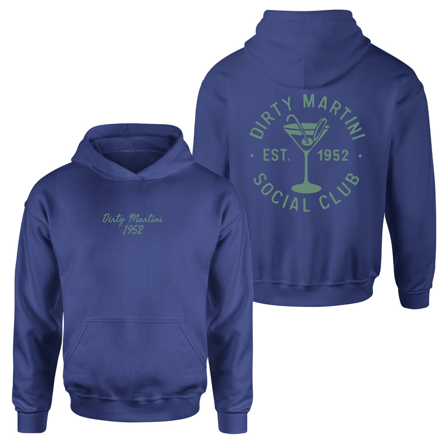 Dirty Martini 1952 Hoodie M - İndigo Mavisi