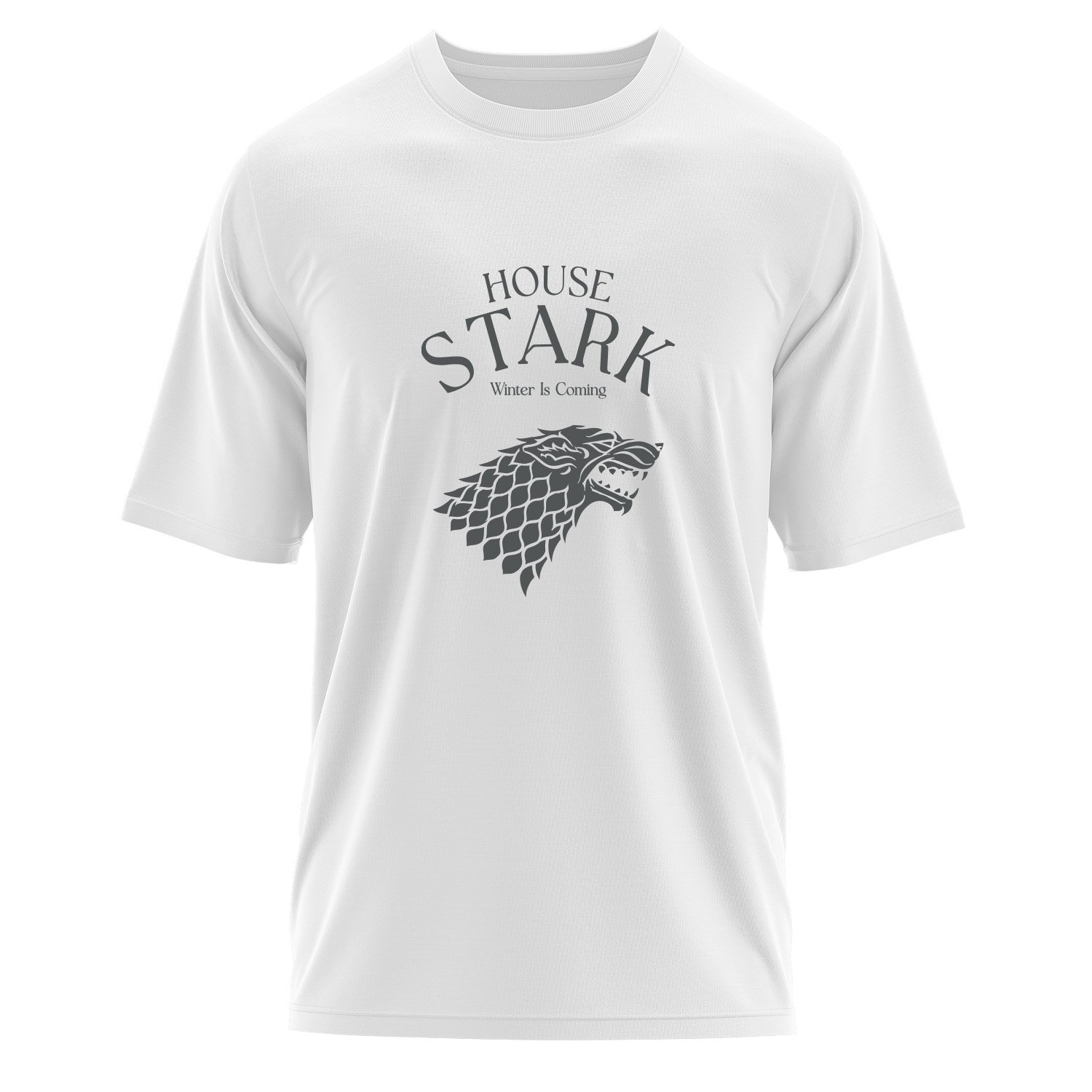 House Stark Oversize Tişört M - Beyaz