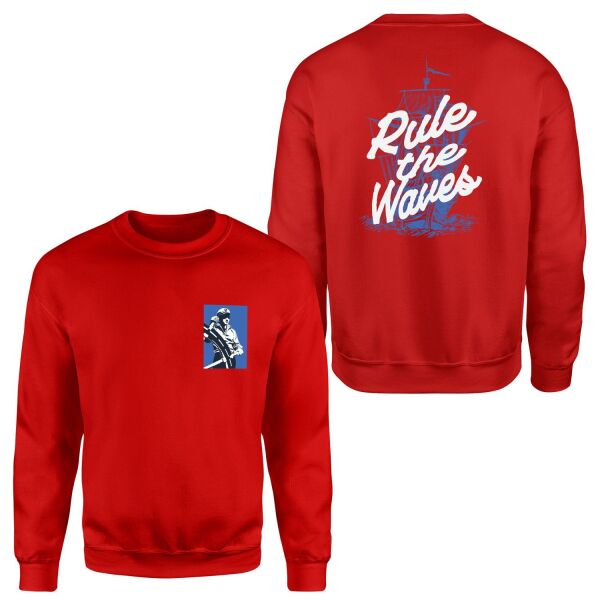 Rule the Waves Sweatshirt S - Kırmızı