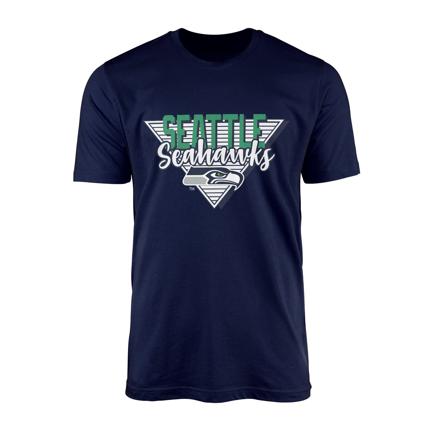 Seattle Seahawks V Tişört XL - İndigo Mavisi
