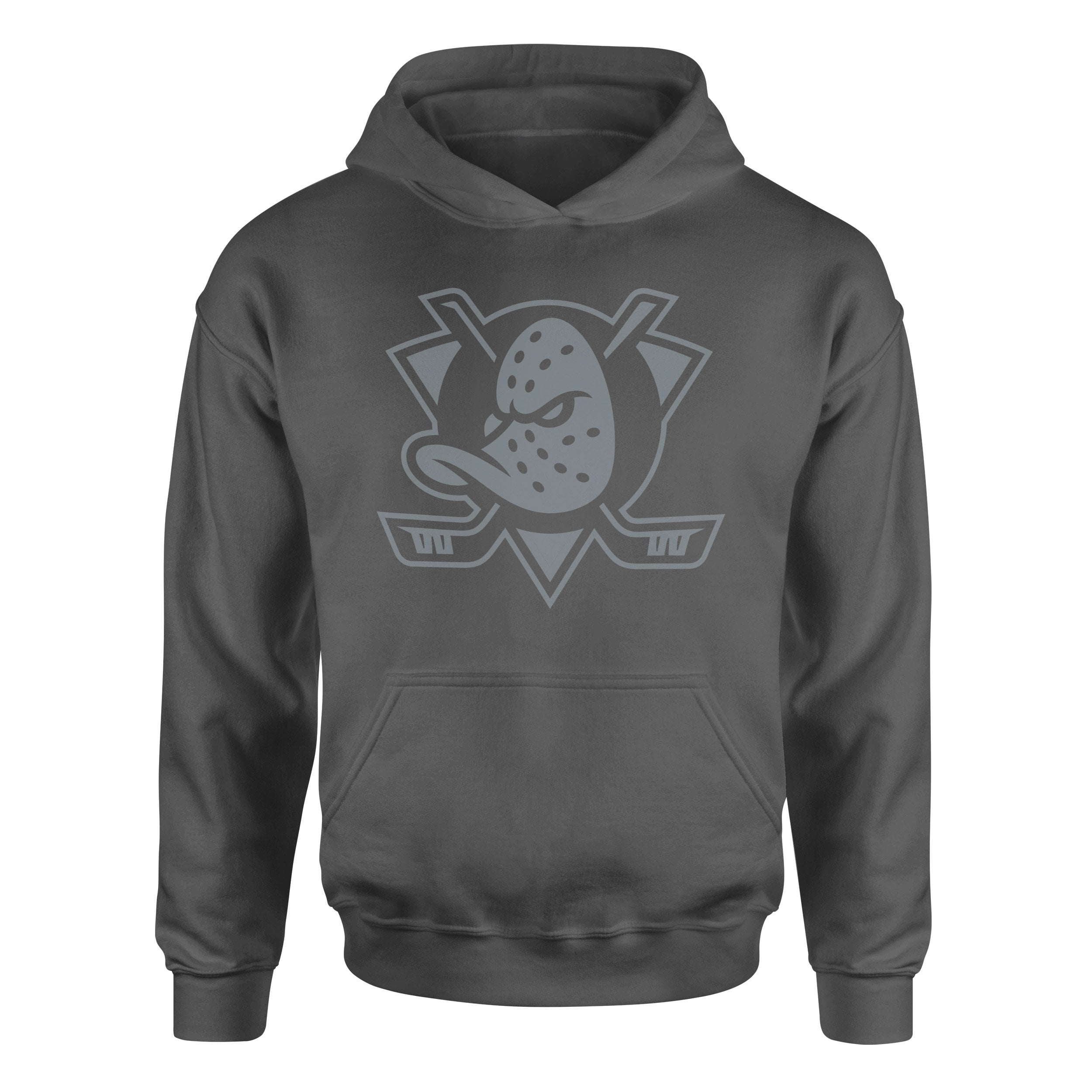 Anaheim Ducks Muted Shield Hoodie L - Füme