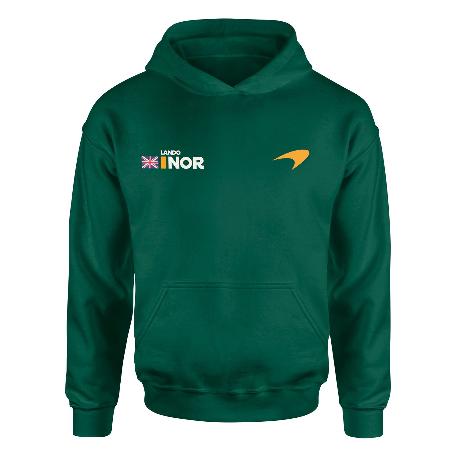 Lando Norris Name Tag McLaren Racing Hoodie S - Nefti Yeşili