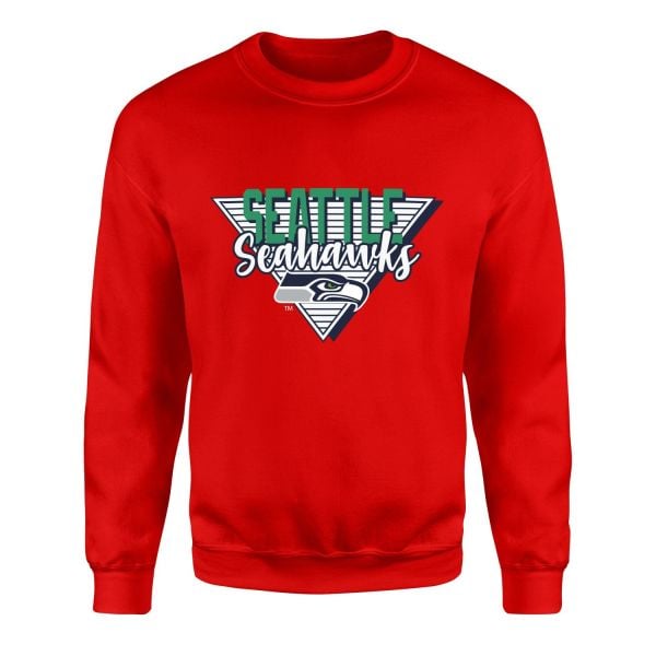 Seattle Seahawks V Sweatshirt S - Kırmızı