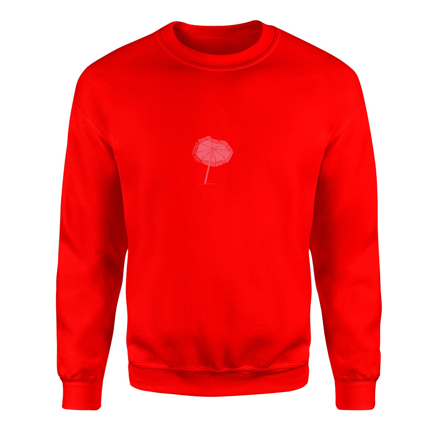 Beach Umbrella Sweatshirt XXL - Kırmızı