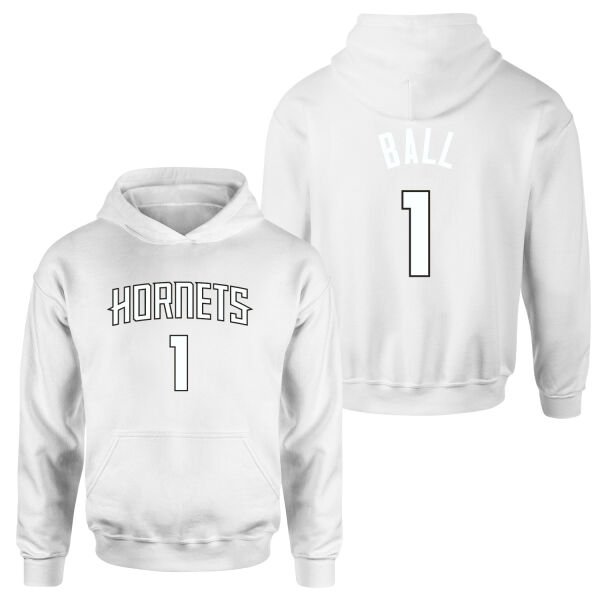 Lamelo Ball 1 Hornets Forma Hoodie XL - Beyaz