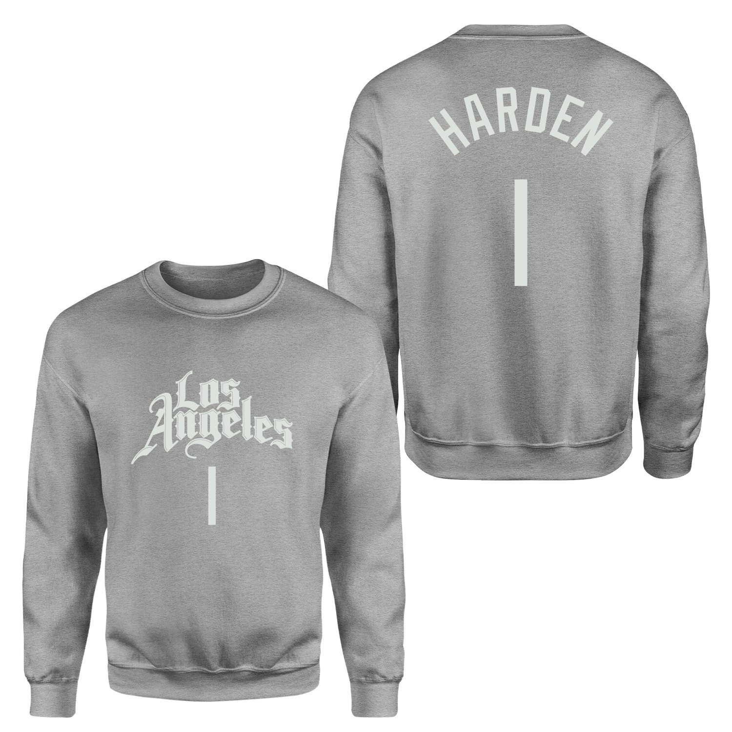 James Harden 1 Los Angeles Jersey Sweatshirt L - Gri