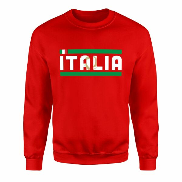 Italia Sweatshirt L - Kırmızı