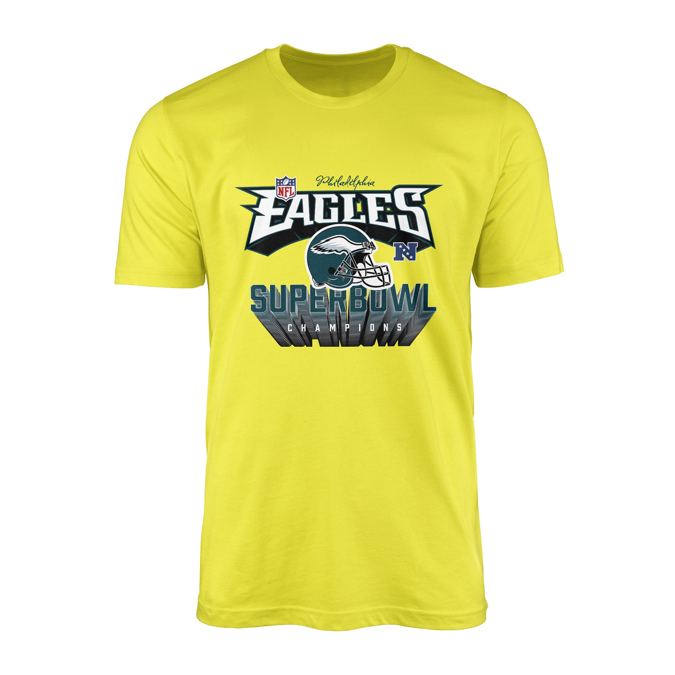Philadelphia Eagles SB Champions Tişört S - Sarı