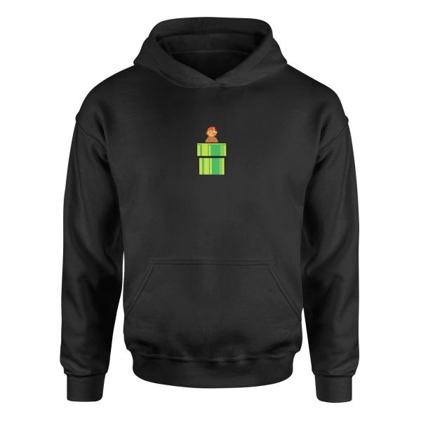 Super Mario Hoodie S - Siyah