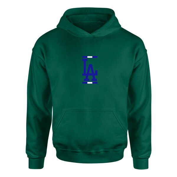 LA Blue White Hoodie S - Nefti Yeşili