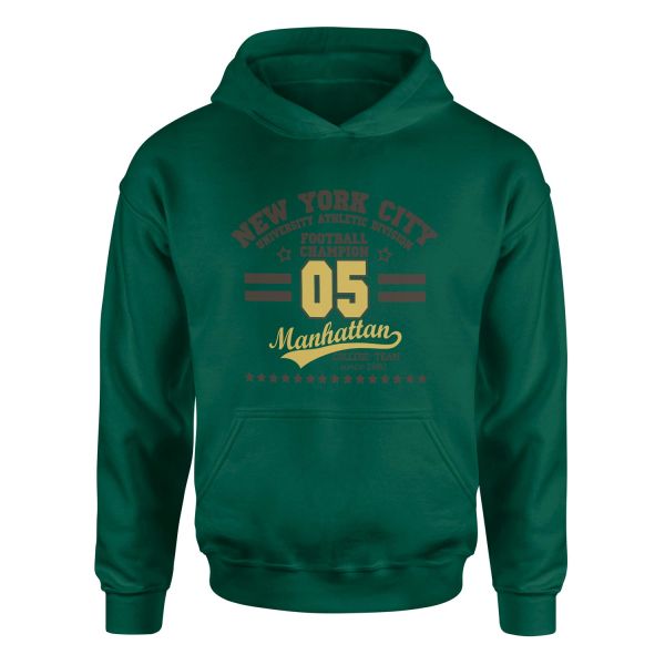NYC UAD Champion Hoodie S - Nefti Yeşili