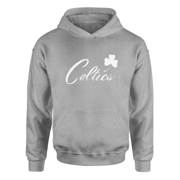Celtics Cursive W Hoodie XL - Gri