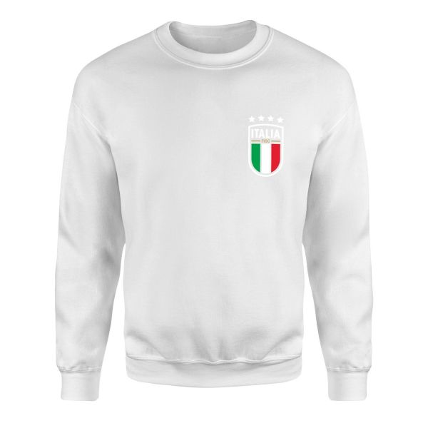 Italia Azzurri Sweatshirt S - Beyaz
