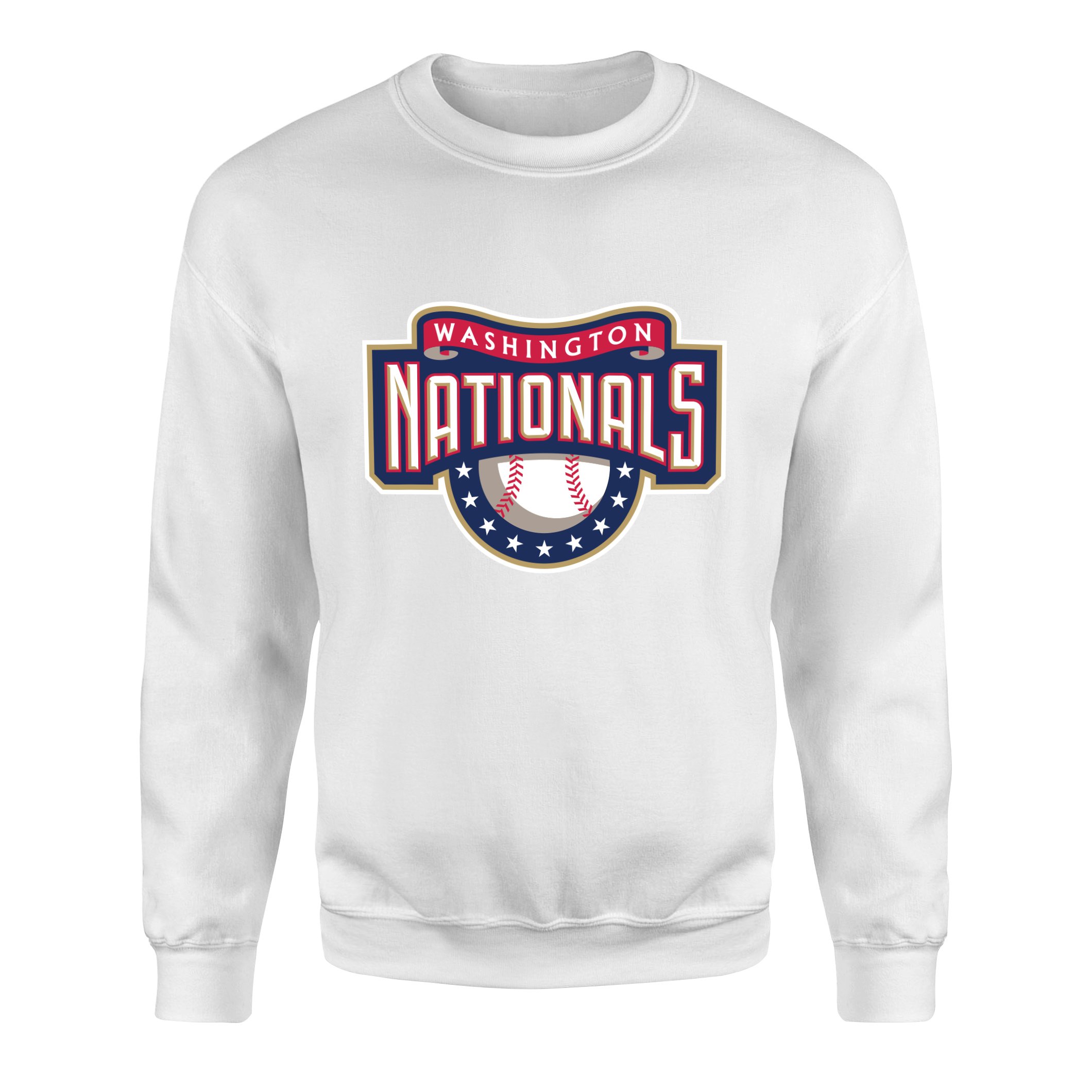 Washington NATIONALS Retro Sweatshirt L - Beyaz