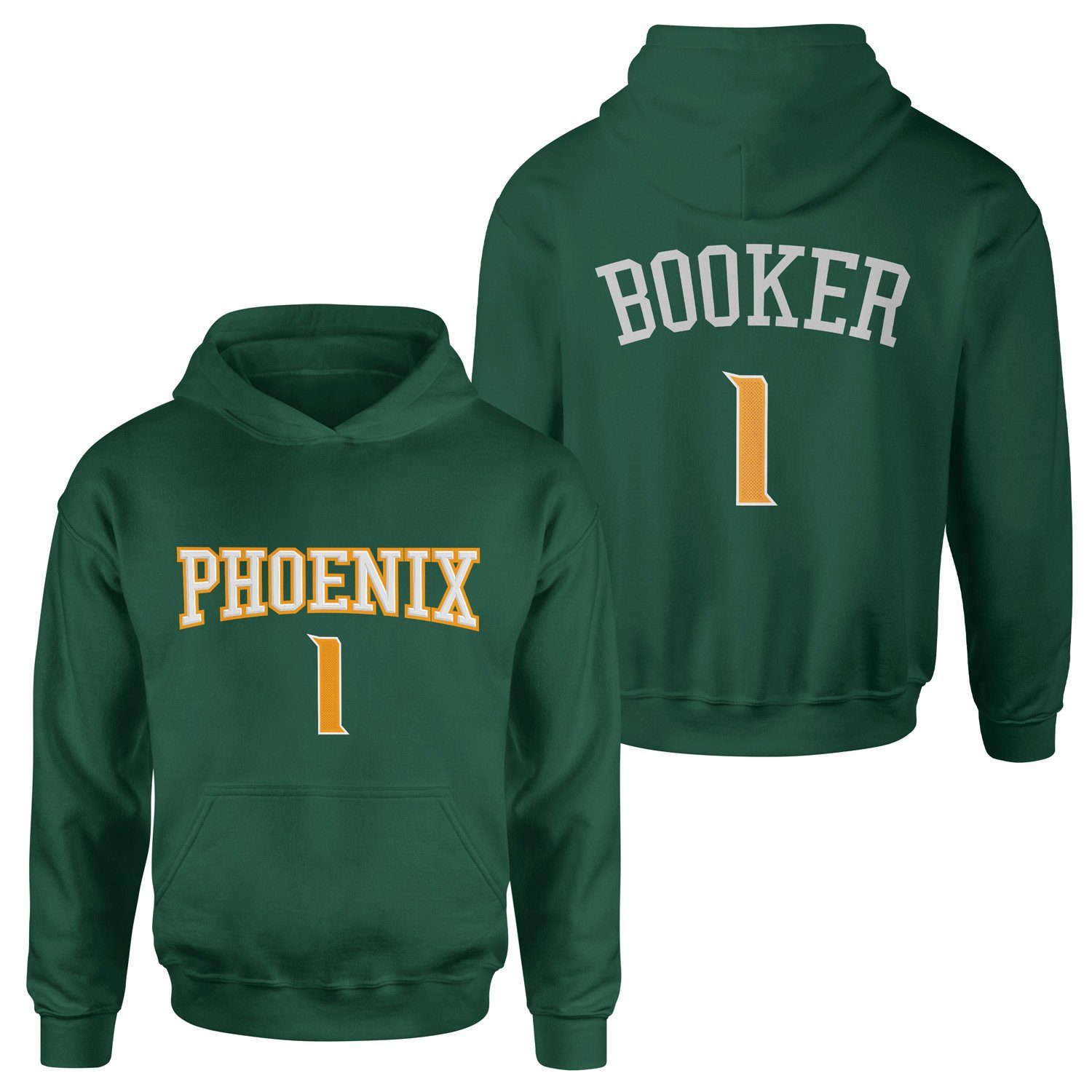 Devin Booker Phoenix Forma Hoodie M - Nefti Yeşili