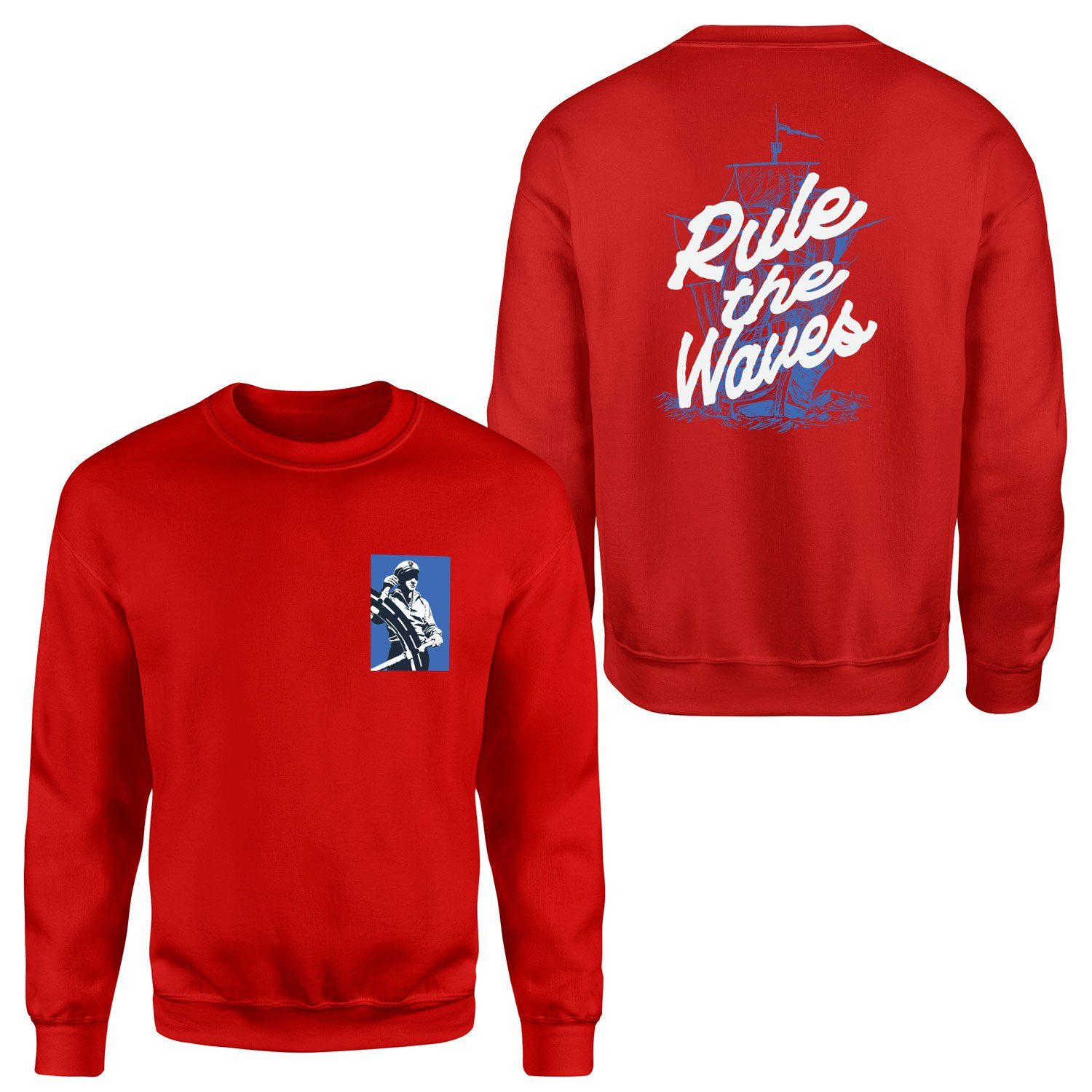 Rule the Waves Sweatshirt M - Kırmızı