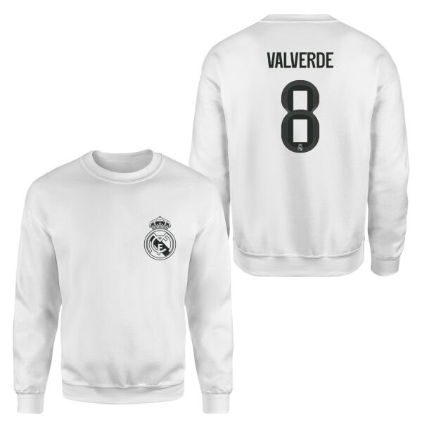 Federico Valverde RM BL Forma Sweatshirt L - Beyaz