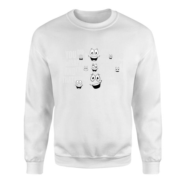 Yes Man Sweatshirt M - Beyaz