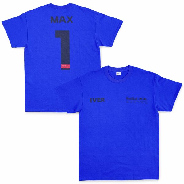 Max Verstappen Red Bull Racing Blue #1 Tişört XXL - Mavi