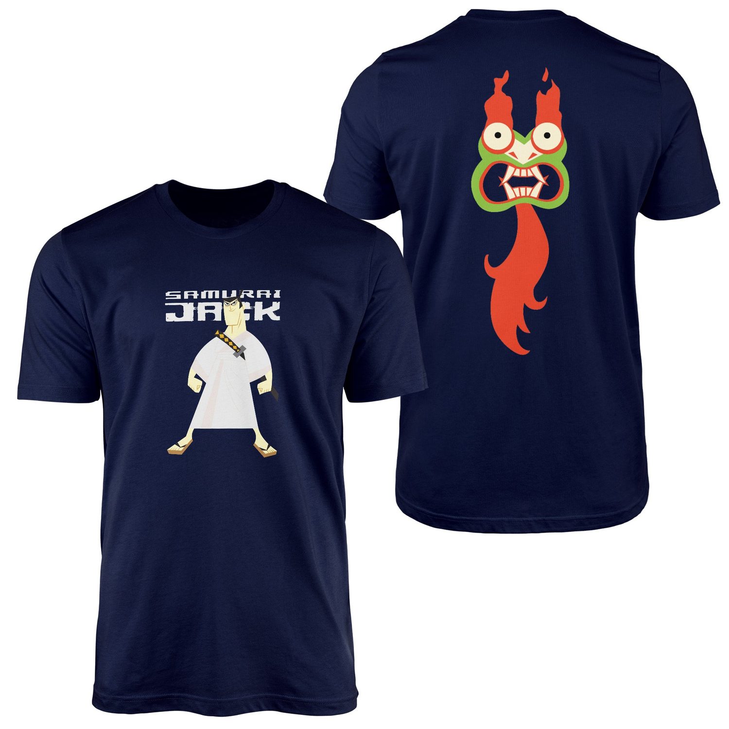 Samurai Jack | AKU Edition Tişört XXL - İndigo Mavisi