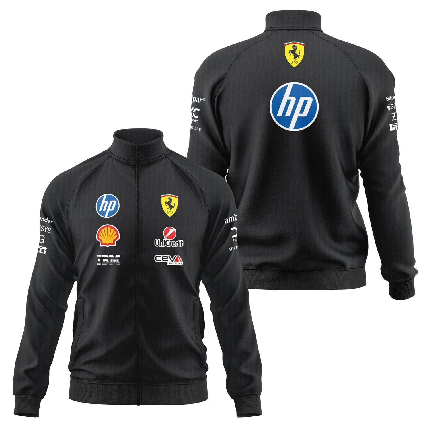 Scuderia Ferrari 2026 Teamline Fermuarlı Sweatshirt M - Siyah | OUTLET