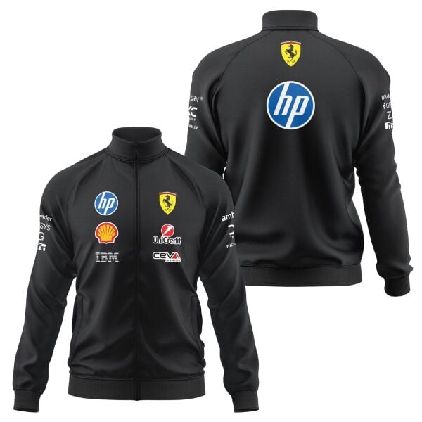 Scuderia Ferrari 2026 Teamline Fermuarlı Sweatshirt M - Siyah | OUTLET