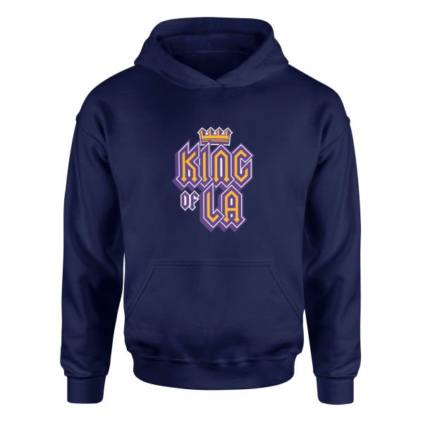King of LA Hoodie L - İndigo Mavisi