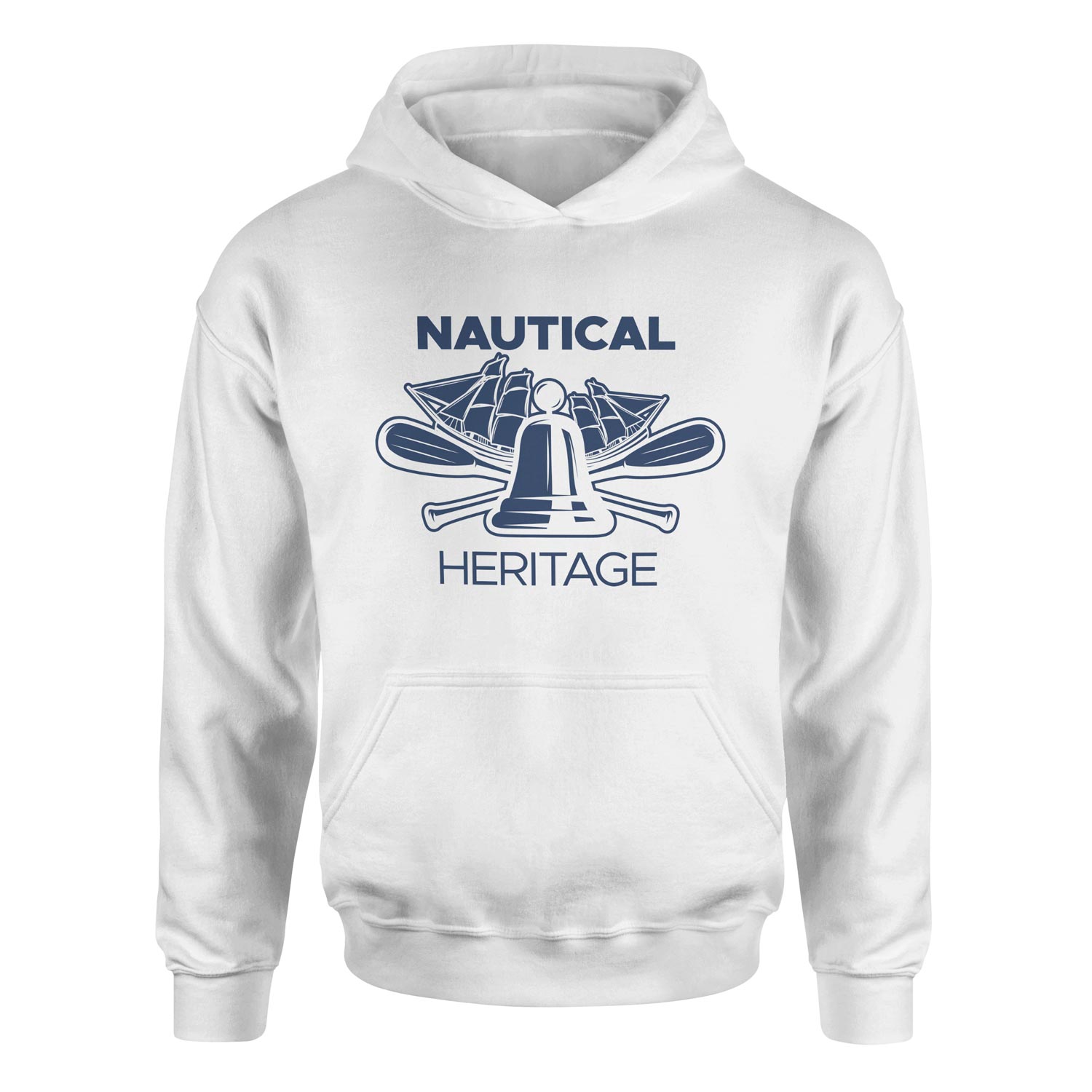 Nautical Heritage Denizci Hoodie XL - Beyaz