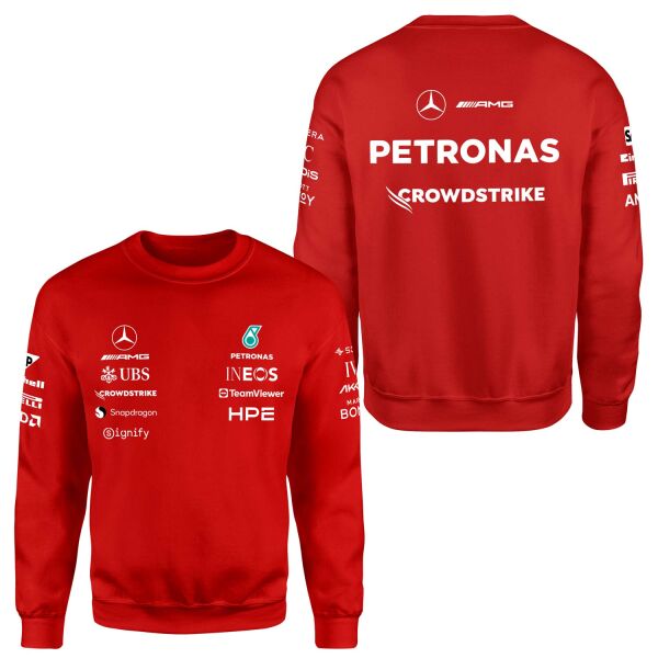 Mercedes AMG Petronas 2026 Teamline Sweatshirt S - Kırmızı