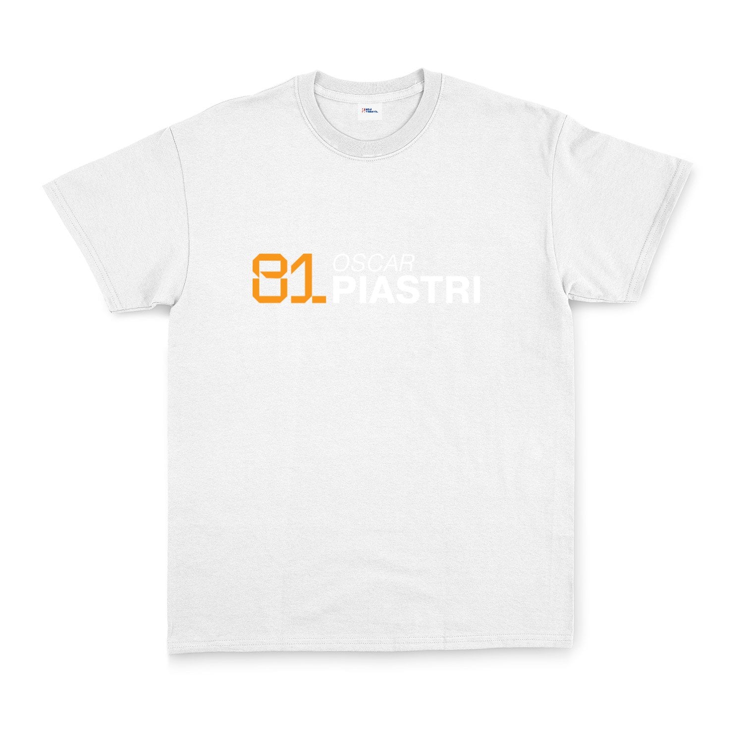 Oscar Piastri 81 Tişört XL - Beyaz
