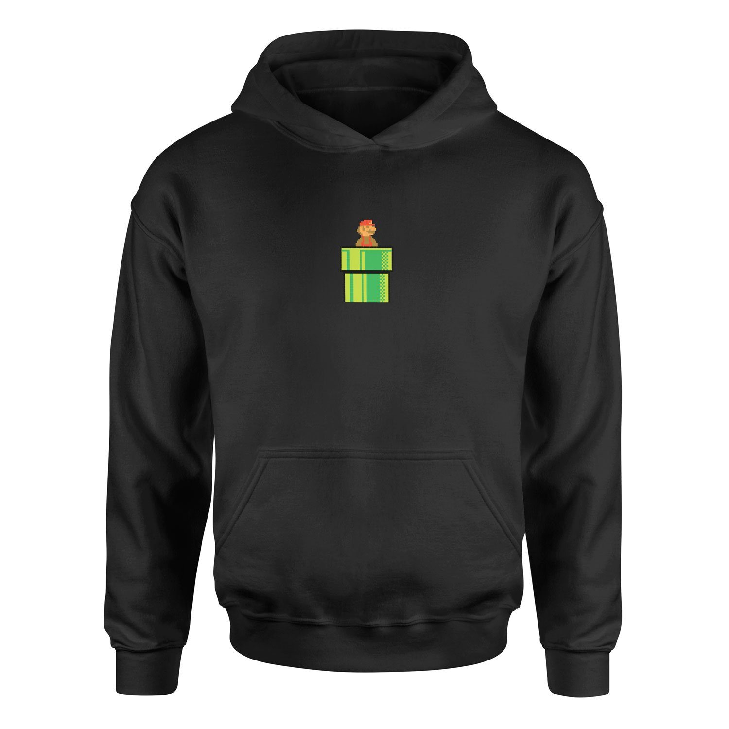 Super Mario Hoodie L - Siyah