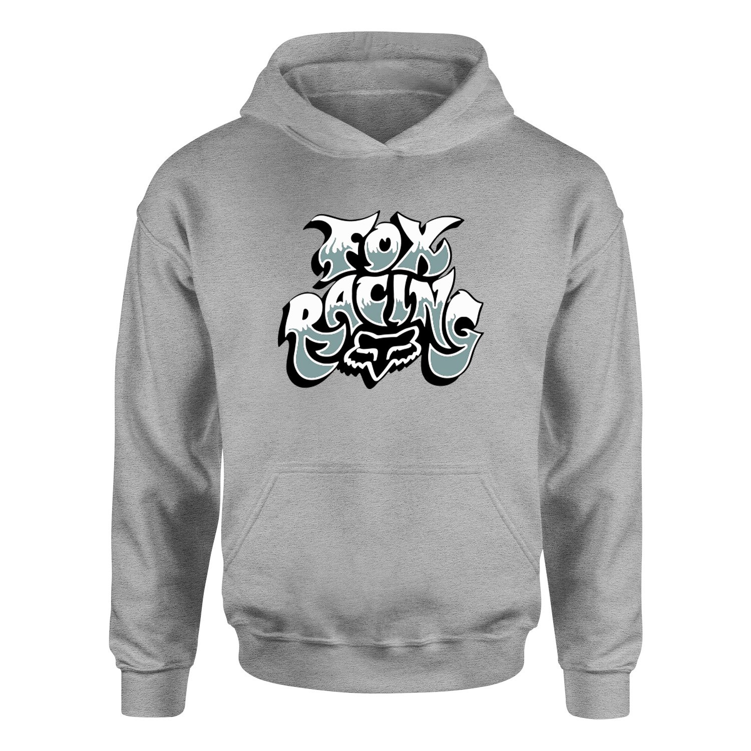 Fox Racing Hoodie L - Gri