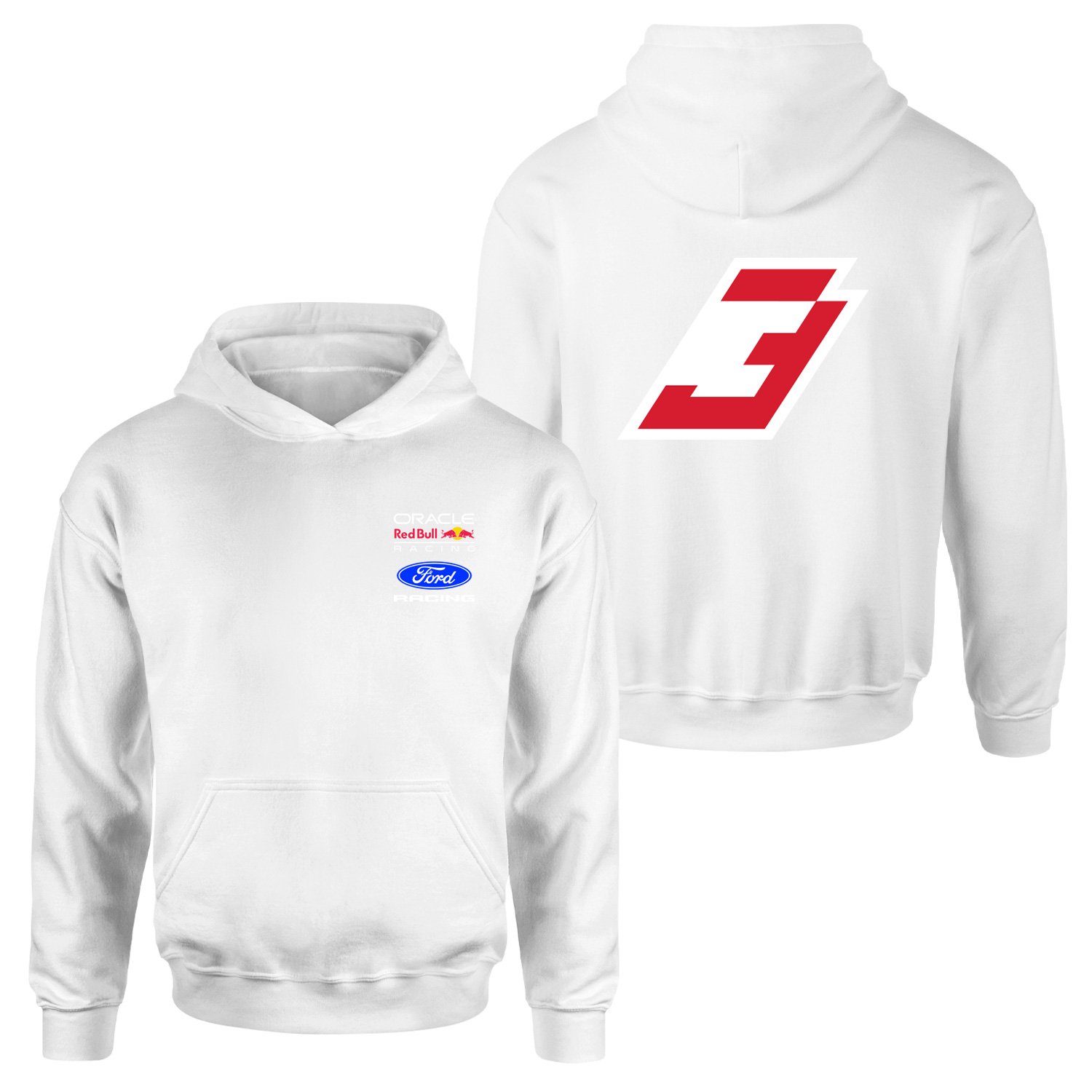 Max Verstappen Red Bull Jersey Hoodie XXL - Beyaz