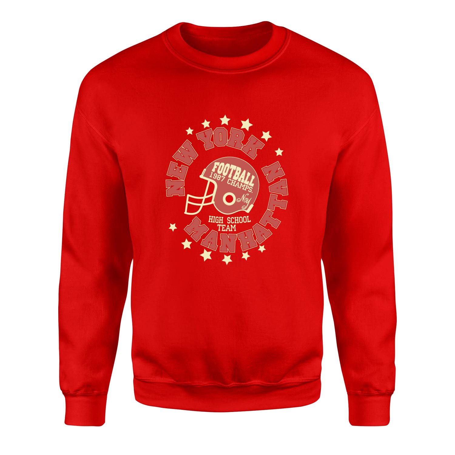 New York Manhattan Sweatshirt L - Kırmızı