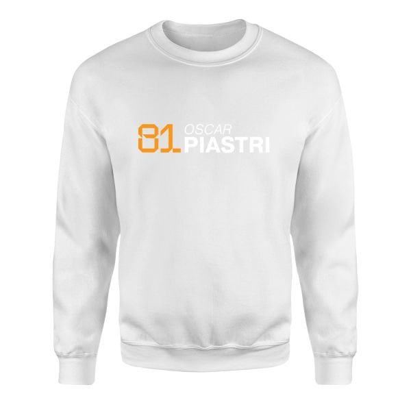 Oscar Piastri 81 Sweatshirt L - Beyaz