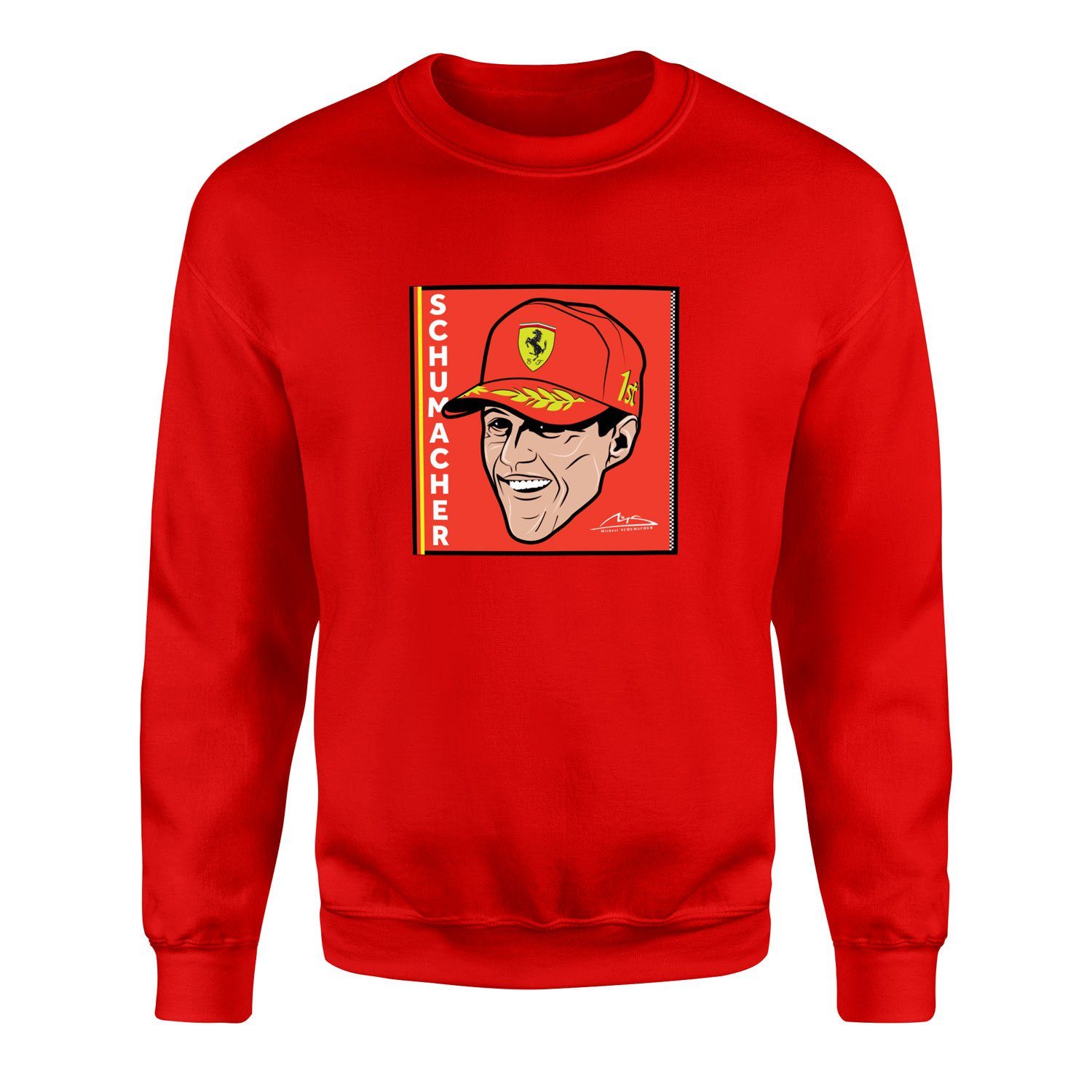 Michael Schumacher Design Sweatshirt M - Kırmızı