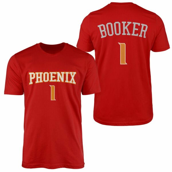 Devin Booker Phoenix Forma Tişört XXL - Kırmızı