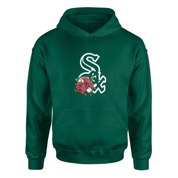 Chicago White Sox Roses Hoodie M - Nefti Yeşili