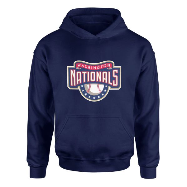 Washington NATIONALS Retro Hoodie S - İndigo Mavisi
