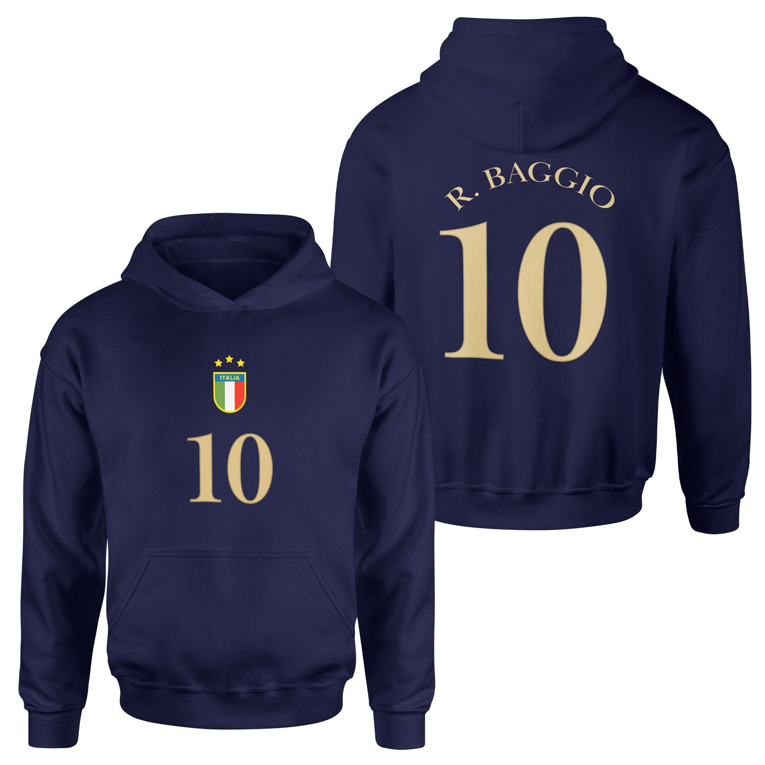 Roberto Baggio 10 Forma Hoodie