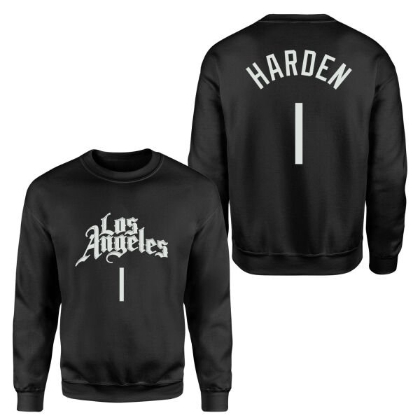James Harden 1 Los Angeles Jersey Sweatshirt XL - Siyah
