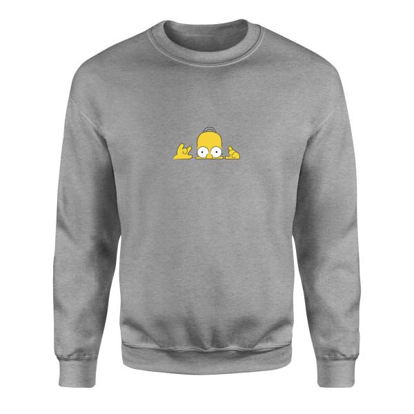 Homer Simpson, Lazy Genius | The Simpsons Sweatshirt M - Gri