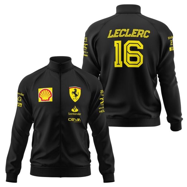 Charles Leclerc SFY Premium Fermuarlı Sweatshirt XL - Siyah | OUTLET
