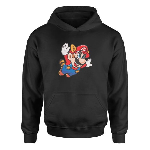 Super Mario Hoodie L - Siyah
