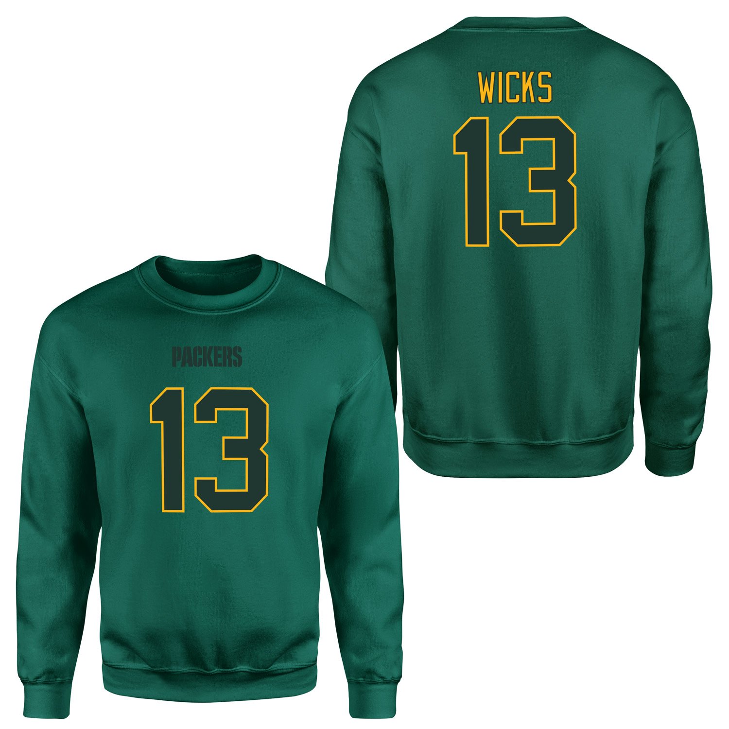 Dontayvion Wicks Green Bay Packers Sweatshirt XL - Nefti Yeşili